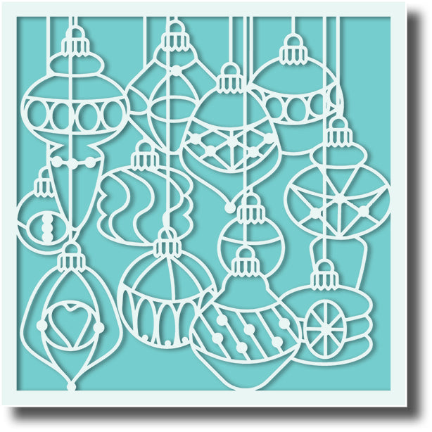 STEN026-A1 Ornament Outlines