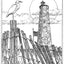 H1903-DG Bald Head Lighthouse