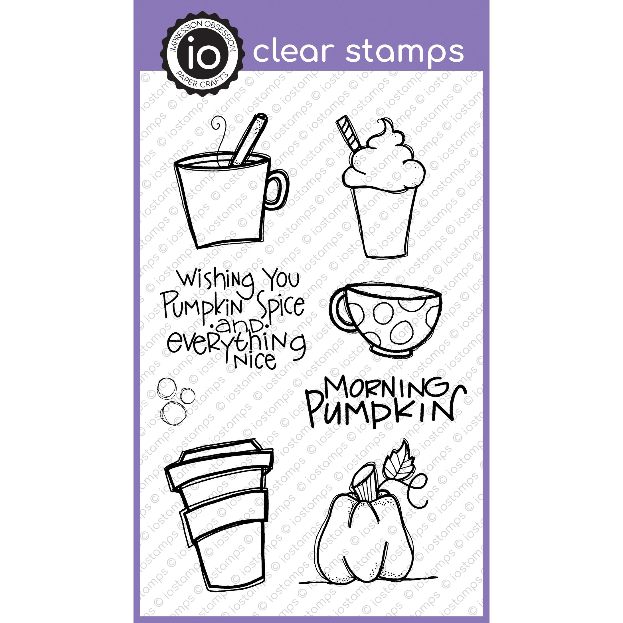 Miss Ink Stamps – Pumpkin Spice Sentiment Stamps