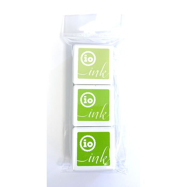 INKS014 Ink Cube Trio - Shades of Lime