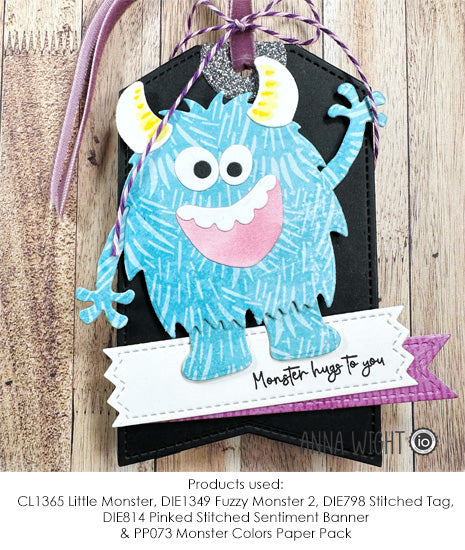 DIE1349-Y Fuzzy Monster 2 TEMPORARILY OUT OF STOCK