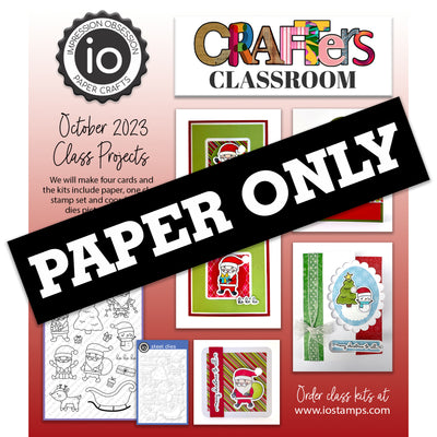 CLKT1023-02 October 2023 Crafter's Classroom Class Kit PAPER ONLY