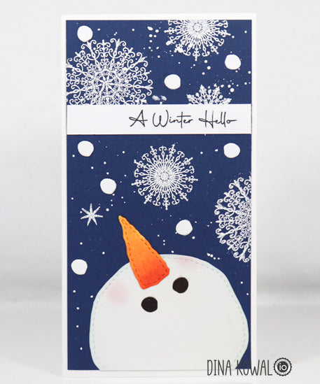 DIE1359-Z Snowman in Scarf TEMPORARILY OUT OF STOCK