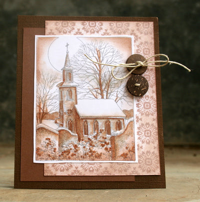 H1851-DG Side Winter Church