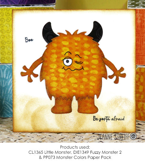 DIE1349-Y Fuzzy Monster 2 TEMPORARILY OUT OF STOCK