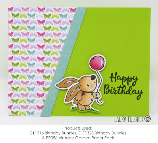 DIE1323-YY Birthday Bunnies