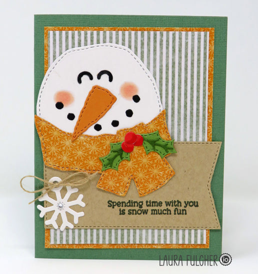 DIE1359-Z Snowman in Scarf TEMPORARILY OUT OF STOCK