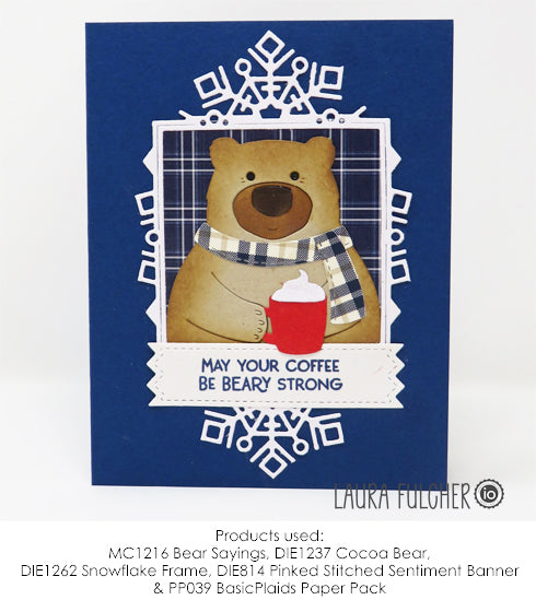 DIE1237-Z Cocoa Bear TEMPORARILY OUT OF STOCK