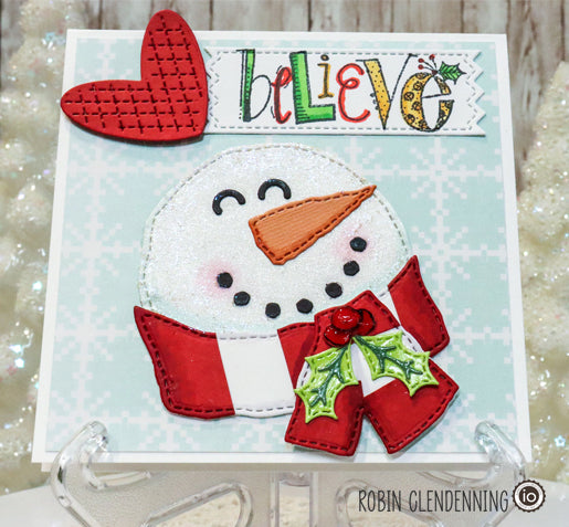 DIE1359-Z Snowman in Scarf TEMPORARILY OUT OF STOCK