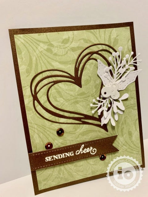 Scribble Heart Rubber Stamp