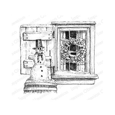 J1728-DG Snowman Window