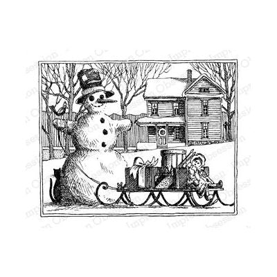 H1786-DG Snowman with Sled