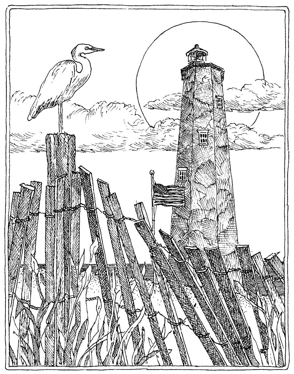 H1903-DG Bald Head Lighthouse