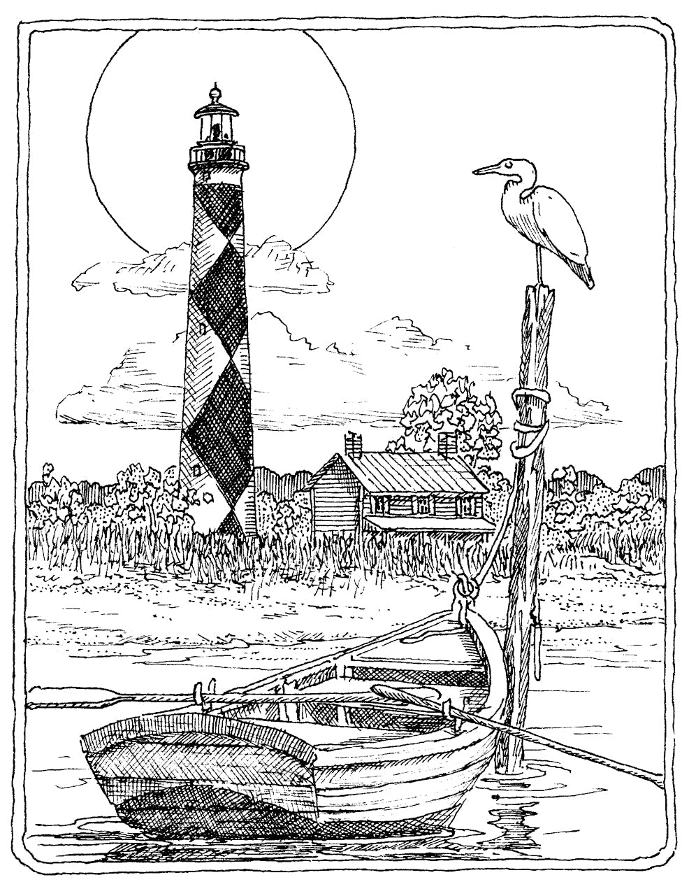 H1904-DG Cape Lookout Lighthouse