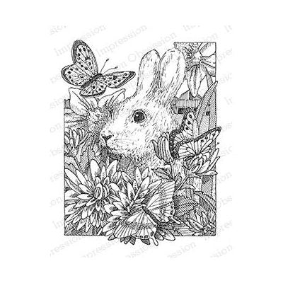 H2530-DG Bunny in Flowers