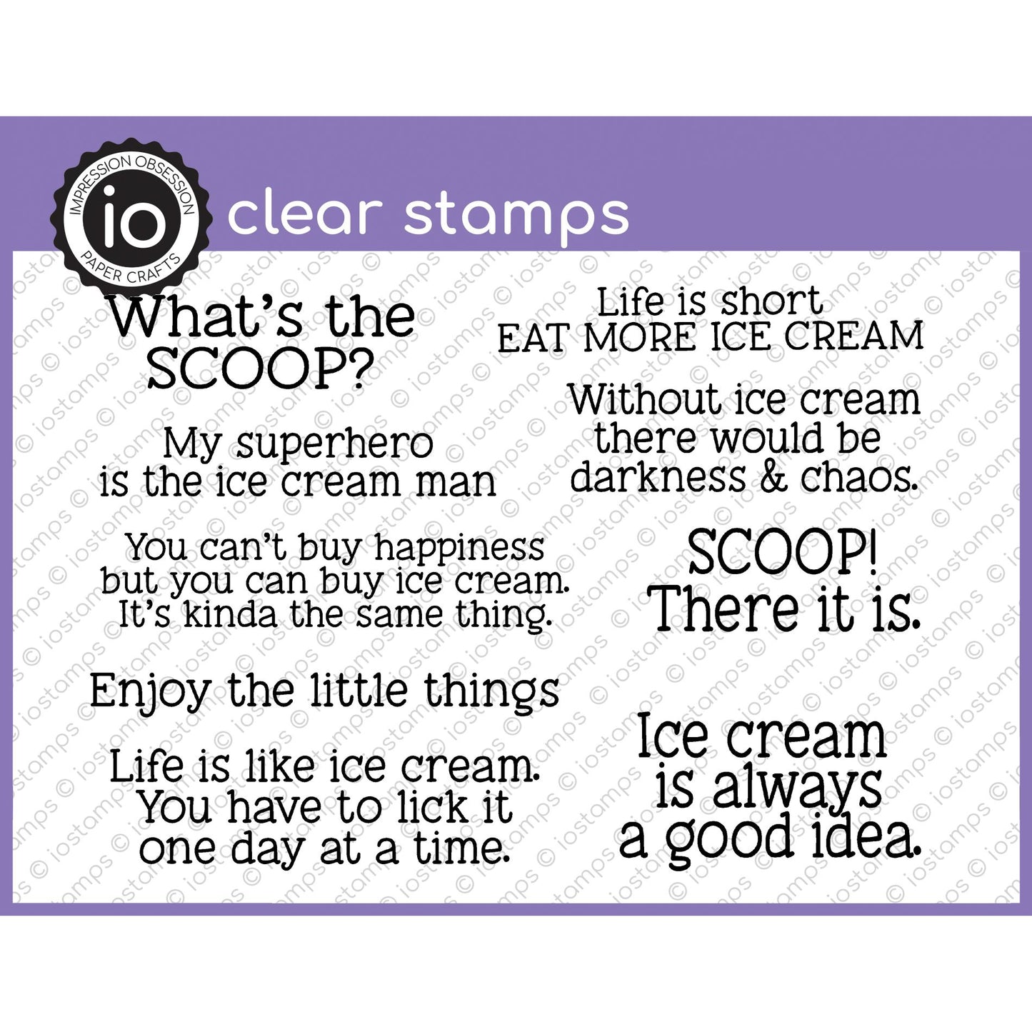 CL1075 Ice Cream Sayings
