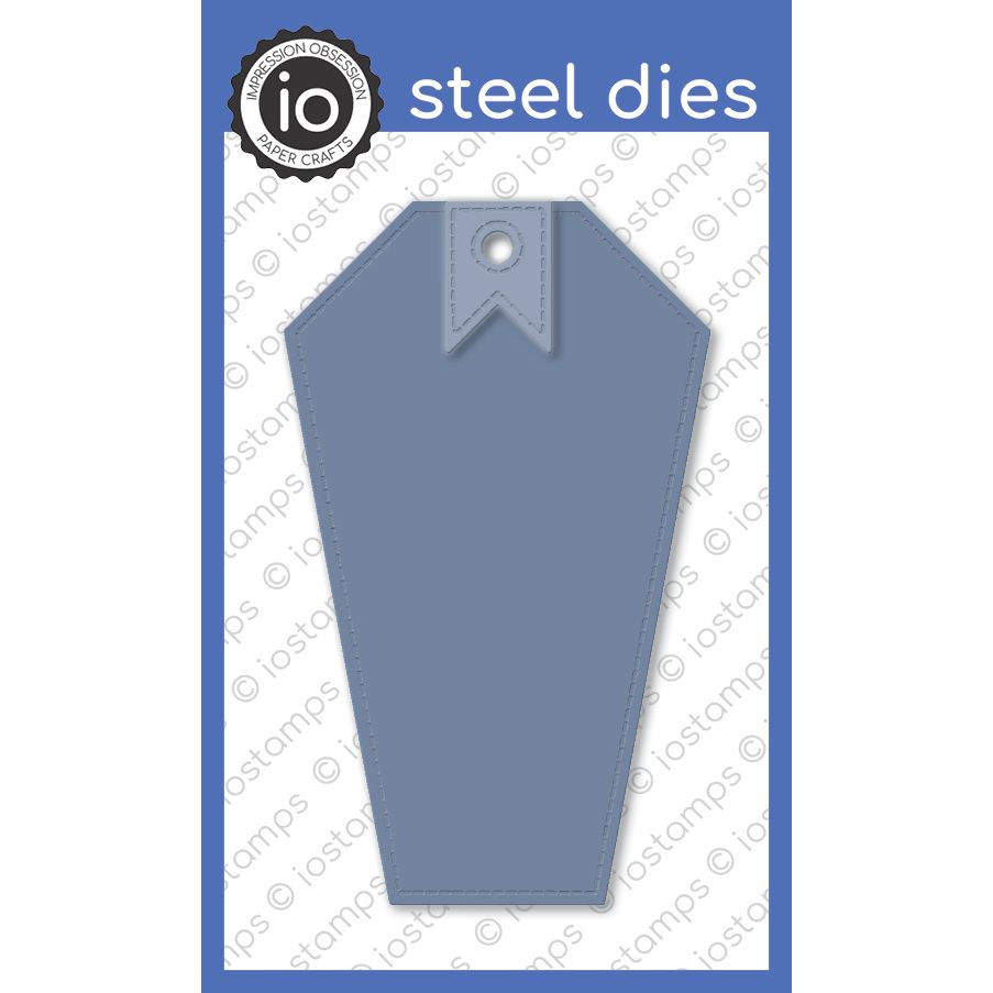 DIE1112-V Stitched Coffin Tag