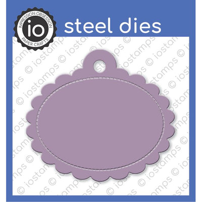 DIE1196-P Scalloped Oval Tag