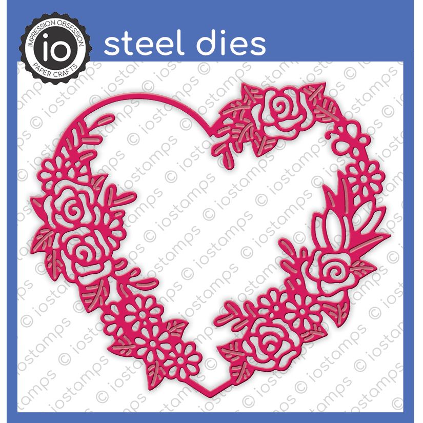 DIE618-Z Floral Heart Frame