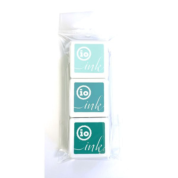 INKS010 Ink Cube Trio - Shades of Teal