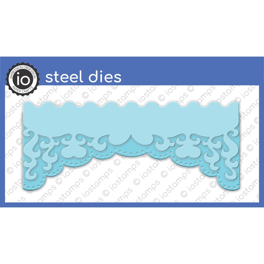 SSDIE-045-M Heart Scroll Valance and Scallop Border