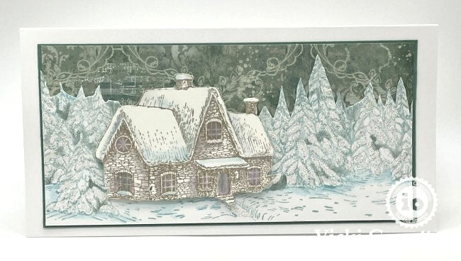 3276-LG Winter Cottage