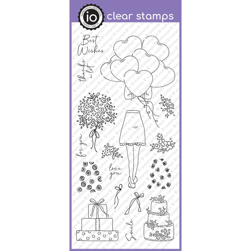 Impression Obsession Celebration Girl Clear Stamp Set