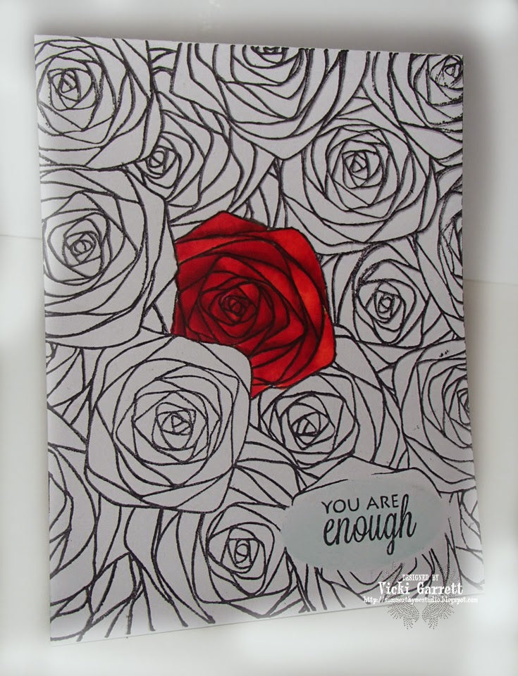 CC187 Sketched Roses
