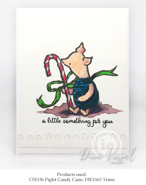 CS1136 Piglet Candy Cane